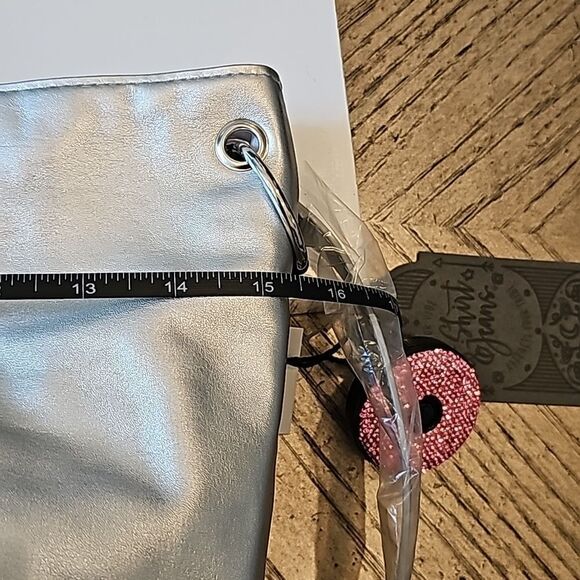 Star ring tote bag silver sequin NWT T shirt and Jeans - Picture 4 of 10